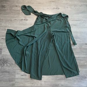 Zara Green Pants with a skirt overlay US M